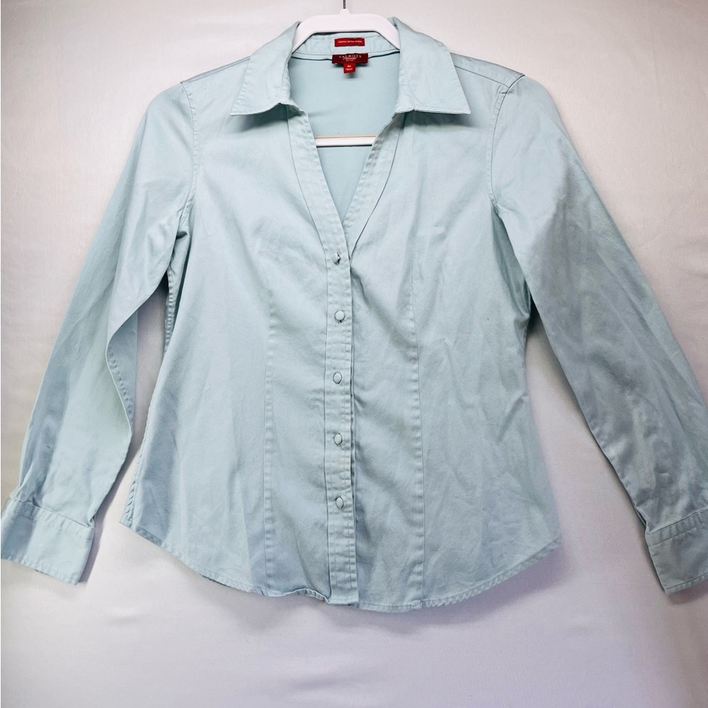 Talbots Light Blue Button-Down Shirt